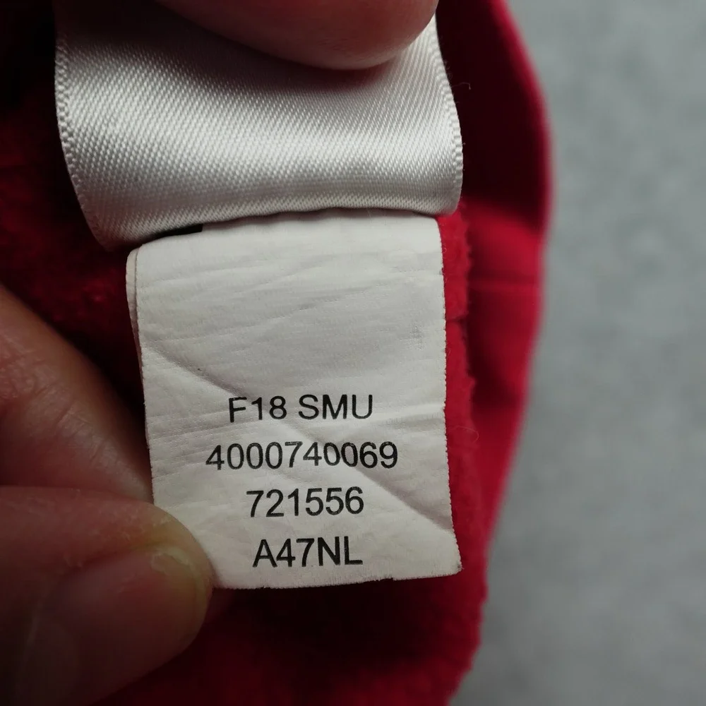 The North Face Hoodie Mens Medium Red Pullover Sweatshirt Logo Active